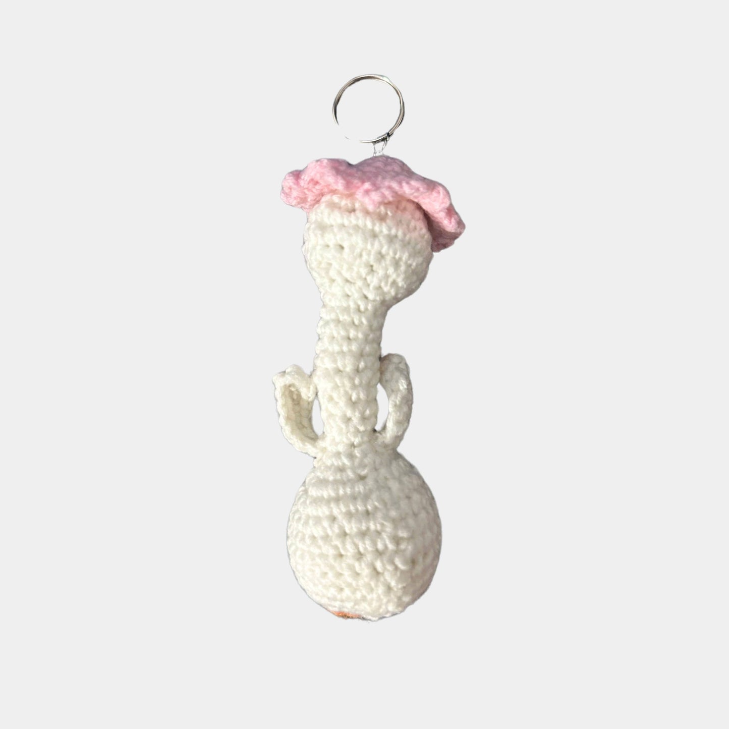 Crochet Goose Keychain – Daisy Hat Edition