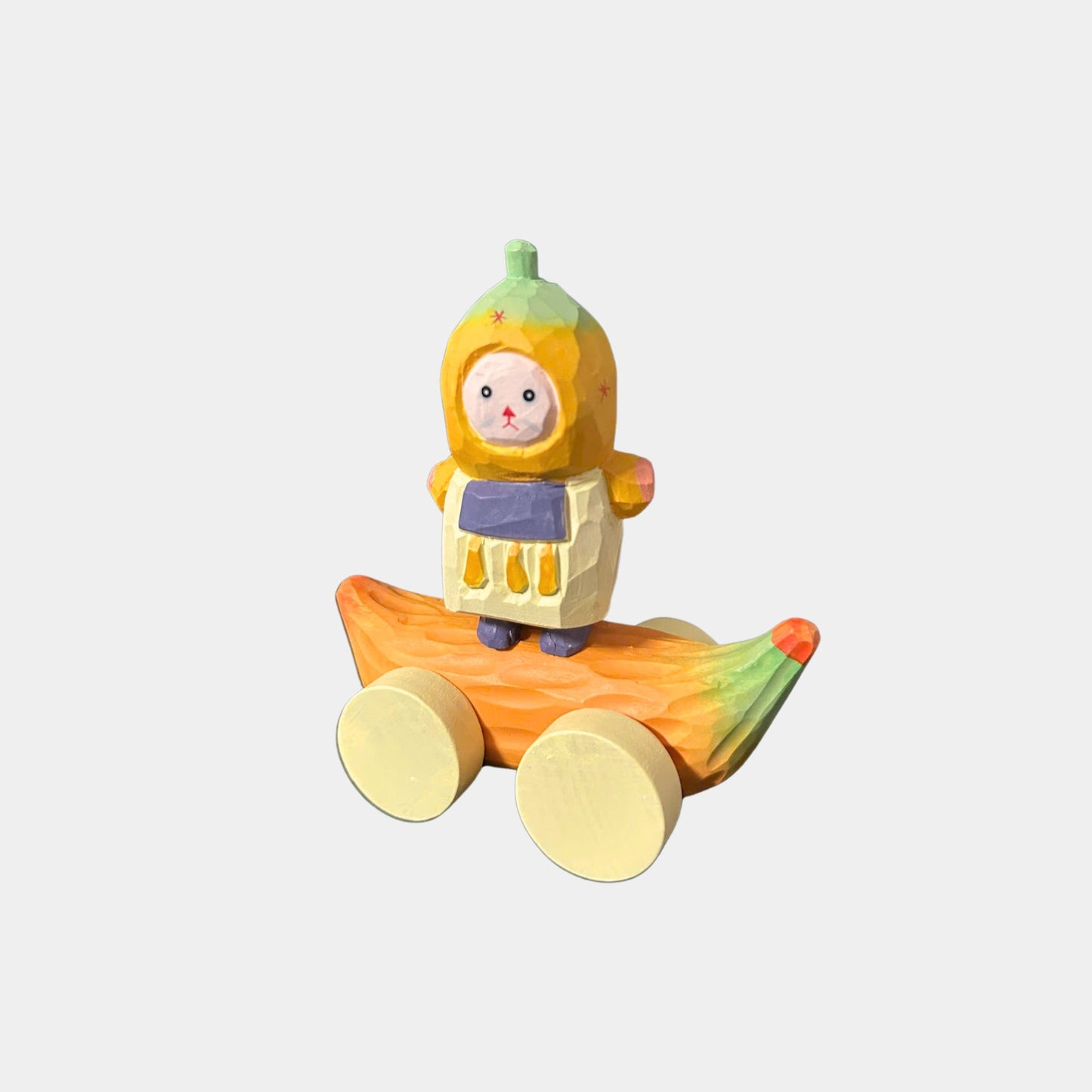 Banana Boat Buddy Wooden Figurine