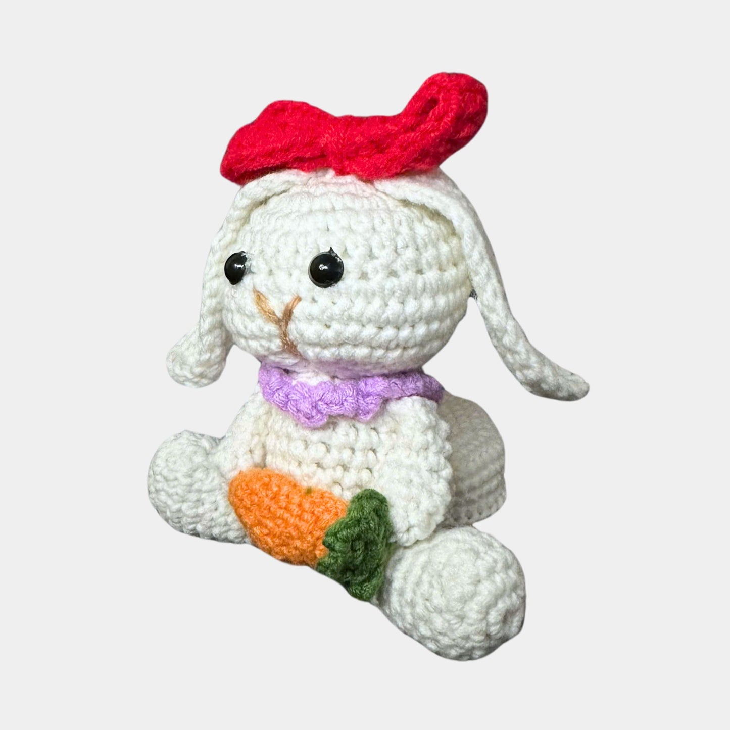 Handmade Crochet Bunny Doll – Carrot Hugger
