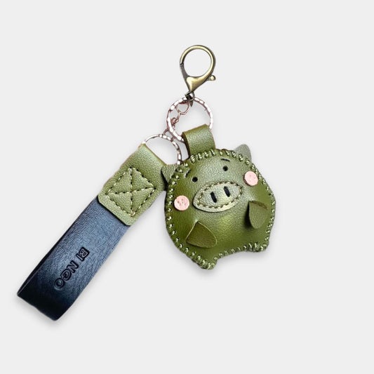 Personalized Handmade Leather Keychain – Custom Name Gift